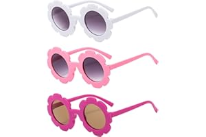 EHDWXVZM Gafas de Sol para Bebés y Niños con Forma de Flores, Protección UV, Disco - Sombrilla al Aire Libre