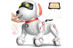 Dolanus Toys for 6+ Year Old Kids: Remote Control Robot Dog Toys Gifts for 6 7 8 9 10 Year Old Boys Girls Toy Presents Age 6-10 Pets Toys Robotic Dogs RC Toy Dog (Pink)