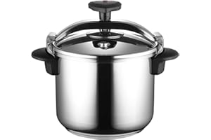 MAGEFESA STAR Olla a presión rápida, fácil uso, acero inoxidable 18/10, apta para inducción RECTA 8L