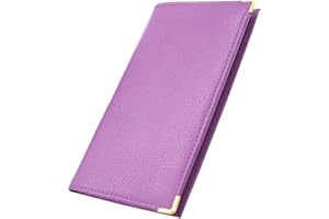 Charmoni - Etui Porte chéquier Porte Carte crédit pièce d'identité (C07 Mauve)