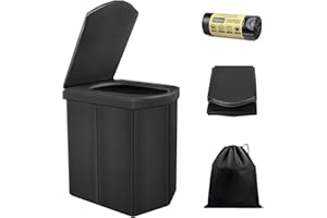RoamRover Upgrade XL Portable Toilets for Adults, Extra Large Portable Travel Folding Toilet, Camping Toilets Portable with Lid for Adults and Kids Compact Potty for Car, Hiking, Beach and Camping