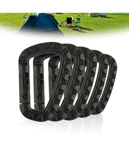 Moschettoni Tattici In Plastica - 10 Pezzi, D-Ring, Per Escursionismo E Outdoor - Foto 9