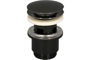 Edouard Rousseau Piletta lavabo Clic-Clac, diam. 63 mm, certificato NF, con troppo pieno, standard, finitura canna fucile