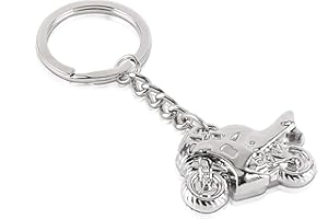 BOGOOBOGOO BoGoo 3D Metal Chrome Motorbike Motorcycle Superbike Scooter Keyring Key Ring Keychain Gift