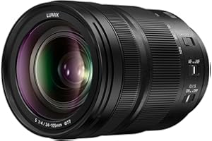 Panasonic Lumix S 24-105mm F4.0 | Objectif Zoom polyvalent Macro Plein Format S-R24105E (Zoom 105mm, Macro, Double Stabilisation, Tropicalisé, Compact et léger) Noir – Compatible monture L