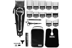 WAHL Tagliacapelli per uomo con lame autoaffilanti di precisione, rasoio per capelli Elite Pro, tagliacapelli da uomo, pettini guida Premium ad aggancio sicuro, professionale, con cavo