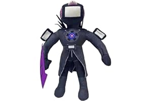 GUUIESMU Titan Drillman Plush Amélioré - Jouet TV Man, Peluche Speaker Man, Figurine d'Aventure Anime pour Halloween (B)