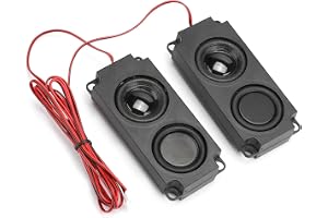 Akozon 8 Ohm 5W Portabel Heavy Bass Cavity 40 Mm Magnetisk Dubbel Högtalare för TV-skärm, Hög Känslighet, Högtalare med Bra P