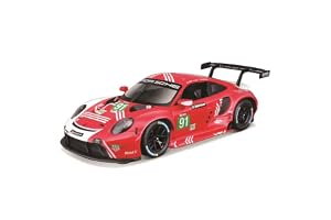 Bburago - Porsche 911 RSR LM 2020, Diecast-Bil Skala 1:24, Detaljerad Replika av Tävlingsversion med Öppningsbara Dörrar, Porsche-Licens, Rekommenderad Ålder 3+ År