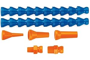 JETON Juego de manguera de refrigerante de 1/4 pulgadas, manguera articulada para refrigerante (rosca PT)