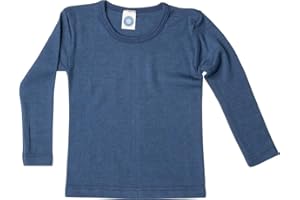 Cosilana, Kinder Unterhemd Langarm, 70% Wolle (kbT), 30% Seide