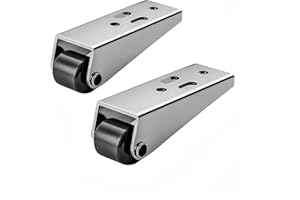 WUYUE HUA Roue de support lourde en acier inoxydable PP, silencieuse et résistante à l'usure, adaptée pour les plates-formes télescopiques, les tiroirs tatami, les dommages de porte et l'entretien de