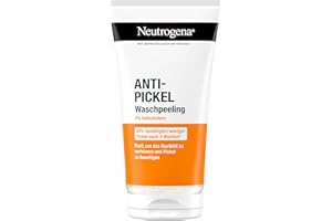 Neutrogena Peeling przeciw pryszczom, złuszczający nettoyant Anti-Boutons Anti-Puistjes Wash Scrub, z kwasem salicylowym do skóry zanieczyszczonej, bez oleju, 150 ml