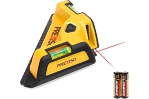 PREXISO Laser Level Floor Tiling, 10M(30FT) Level and Square Lasers, Angle Lasers with Spirit Levels, Battery Included