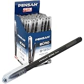 Pensan 2270 Office Ballpoint Pen (1Mm) Black 50 Box