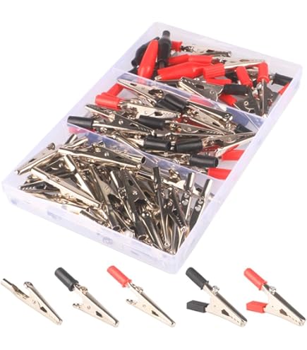 Ruimooto 10 Morsetti A Coccodrillo Flessibili, 1 Supporto Per - Foto 3