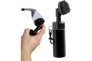 Generic Golf Club Brush Cleaner, Nylon Bristles Heavy Duty Golf Club Cleaner med klipp