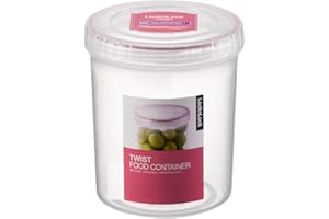 LocknLock Round 900ml Food Storage Containers with Lids - Airtight & Watertight, Microwave & Dishwasher Safe Food Containers with Twist Lids