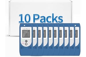 THERM LA MODE ThermElc TE-02Pro-H Registratore di Temperatura e umidità report CSV e PDF Automatici, Confronta i Dati di Più Dispositivi, Monitora lo Stoccaggio a Freddo e Congelato-Registratore di Temperatura