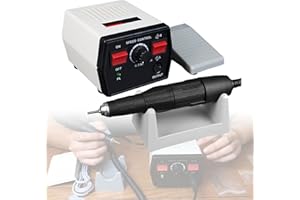 YBAOTUU Micromotor Handstück Poliergeräte, 50K RPM Handstück Poliergeräte, Mikromotor Gravurwerkzeug Mit Fußpedal Skulpturengriff Für Schmuck, Handwerkliches Schnitzen