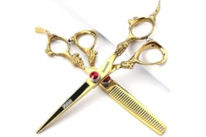 SHARONDS - Tijeras profesionales para peluquería de peluquería de peluquería, de acero inoxidable, 6 pulgadas