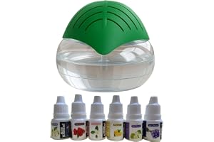 Appropriate Room Air Purifier and Humidifier Revitalizer (Green)-Compact Green Plastic Freshener for Home & Office 750 Ml, (Pack of 1) 6 fregrence Free Each 5ml