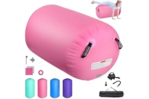 Airtrack Matte Aufblasbare Air Roll,100/120cm Gymnastik Rolle Barrel Gymnastik Tumbling Yoga Gymnastik Rolle Gymnastikmatte, Fitnessrolle