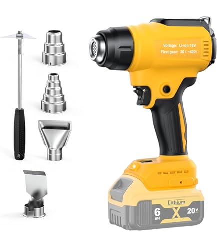 Accu-heteluchtpistool compatibel met Bosch B 18V accu, max