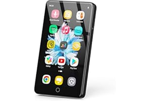 AHENOD 144GB MP3 Player with WiFi & Bluetooth, 4.02 Inch IPS HD Touch Screen, MP4 Player with Speakers, Music Player for Children, Android Music Player Pre-Installed with Spotify, Deezer, Play Store