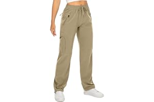 yeyity Wanderhose Damen Leichter Quick Dry Outdoorhose Atmungsaktiv Cargohose UV-Schutz Trekkinghose Funktionshose Jogginghose
