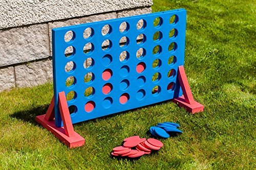 Hillington Â® Giant EVA 4 In A Row Connect 4 Garden Outdoor Game - Ideal For Family And Nursery / School Activities