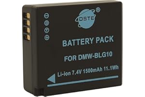 DSTE DE DMW-BLG10 DSTE Batteria di ricambio compatibile con DMW-BLG10E DMW-BLE9 e Leica BP-DC15, DC-LX100 II, DMC-GF6, GX80, GX85