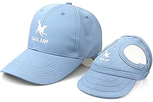 FAMKIT Cappello da baseball per cani e animali domestici, cappello sportivo per cani e mamme e papà Familiari con fori per le orecchie e cinturino regolabile