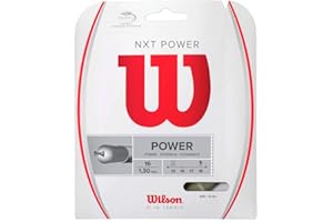 Wilson NXT Tennis Racket String 16 G, Transparent/Natural