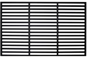 HENGMEI Gusseisen Grillrost Gussrost 45 x 35 cm Markengrillrost Emailliert Grillgitter Grill Grillaufsatz für Holzkohlegrill, Gasgrill