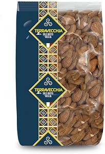 Granella di Mandorle Pelate Terravecchia 100g in vaschetta - Ricca di proteine vegetali - Fonte di fibre - Importante fonte di nutrienti - Vegan - Ingrediente della Tradizione Siciliana
