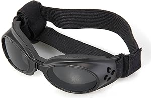 fitTek FamilyMall Black Framed Pet Puppy Dog UV Protection Doggles Goggles Sunglasses Eyewear