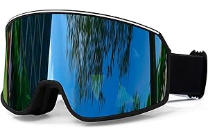 SPOSUNE Ski Goggles Over Glasses with Dual lens | Anti-fog Anti-UV Snow Goggles for Men Women Youth Skiing Snowmobile…