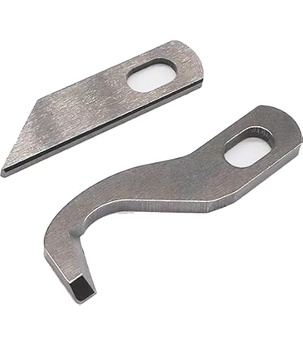 EJ.life Lame de surjet de couteau Machine à coudre à lame supérieure et inférieure Kit de jeu de