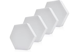 FENNEXT® Mousse Acoustiques, l'isolation acoustique parfaite faite de de haute qualité pour le jeu, le bureau à domicile, mur absorbant le son, panneaux muraux insonorisés, 4 extensions VLIES W50