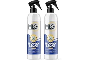 MLG SISTEMA 360 2 x Isopropílico 99,9% 1000ml con Spray | Alcohol IPA de Limpieza | Ideal para limpieza de componentes electrónicos 1 Litro
