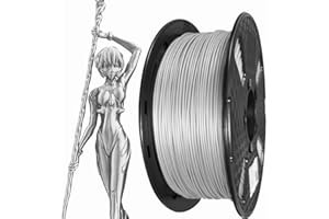 Jedwab PLA Pro jedwabny srebrny filament PLA 1,75 mm 1 kg Filament do drukarek 3D materiały do drukowania 3D jedwabiste błyszczące metaliczne metal srebrny CC3D jedwabny filament PLA