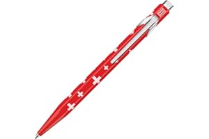 Caran d'Ache 849.253 Metalowy długopis 849 typowy Szwajcaria! Flaga Szwajcarii, 1 sztuka (1 opakowanie)