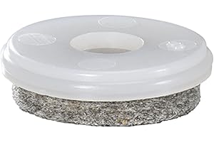 QuickClick VAS172 Furniture Felt Pads Ultra Soft Insert, Diameter 20 mm, Natural Plastic, Contents: 20 Pieces, Natura, Einsatz ø 20mm, Set of 20