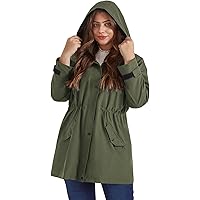 Regenjacke Damen Lang - Wasserdicht & Atmungsaktiv Mit Kapuze