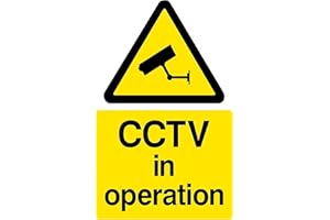 USSP&S CCTV in Operation Plastic Sign with 4 Pre-Drilled Holes - Security, Camera, Closed Circuit TV, Warning Safety (MISC11)
