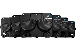 Gravity Grabber Support Mural pour Ski et Snowboard - pour Tout Type de Ski ou Snowboard - Protège Rocker et Extrémités - sans Risques - 6X - Noir