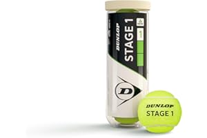 ‎DUNLOP DUNLOP Tennisball Stage 1 Grün - für Kinder und Anfänger auf dem Großfeld
