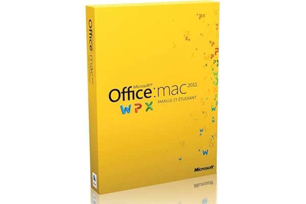 Office Mac Famille et Étudiant 2011, 1 poste