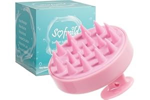 Sofmild Silicone Scalp Massager Shampoo Brush Hair Brush Head Massager Hair Growth Scrubber for Straight Curly Long Short Thick Thin Wet Dry Hair for Men Women Kids Pets